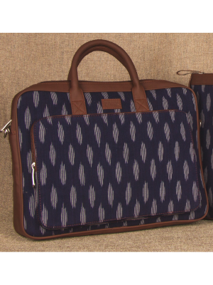 Ikat Jet Blue Laptop Bag