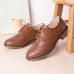 Women Lace  up Comfy Versatile Office Shoes Retro Oxfords Flats