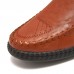 Men’s Comfortable Hand Sewn Soft Sole Slip  On Casual Flat Loafers