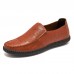 Men’s Comfortable Hand Sewn Soft Sole Slip  On Casual Flat Loafers