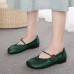 Women Solid Color Good  looking Retro Butterfly Wings Pattern Hollow Flat Loafers Shoes