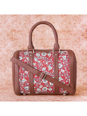 Chittoor Red Kalamkari Handbag