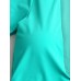 Women Solid Color One Piece Short Sleeve Plunge V  Neck Swimwear