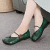 Women Solid Color Good  looking Retro Butterfly Wings Pattern Hollow Flat Loafers Shoes