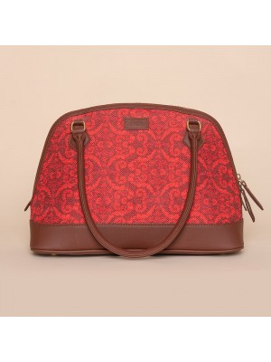 Falaknuma Red Jali Dome Shaped Bag