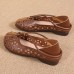 Women Round Toe Breathable Hollow Out Comfy Flat Casual Loafers Shoes